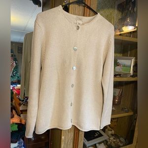 Silk L.L. Bean cardigan